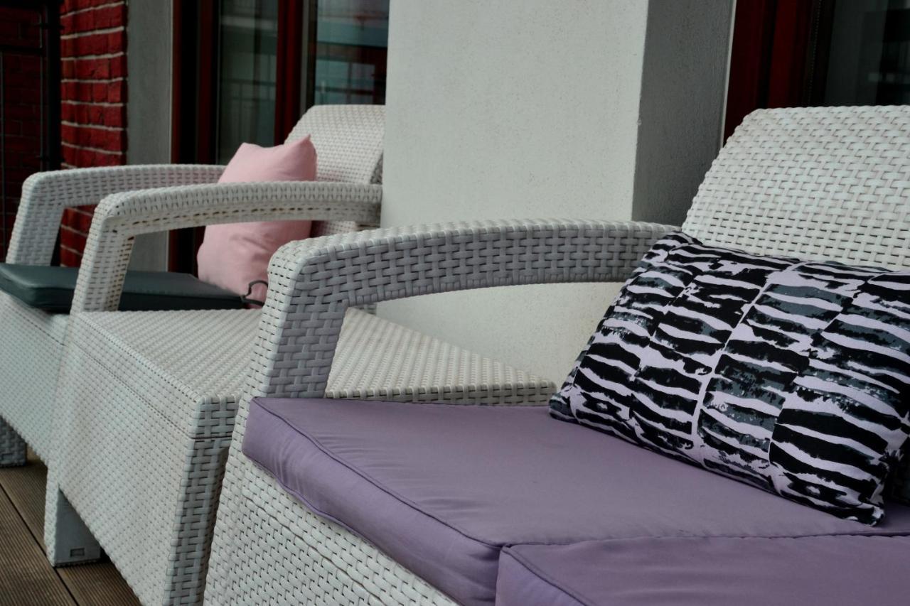 Apartment Centrum Nad Motlawa Z Widokiem Na Rzeke Lub Na Patio Z Balkonem