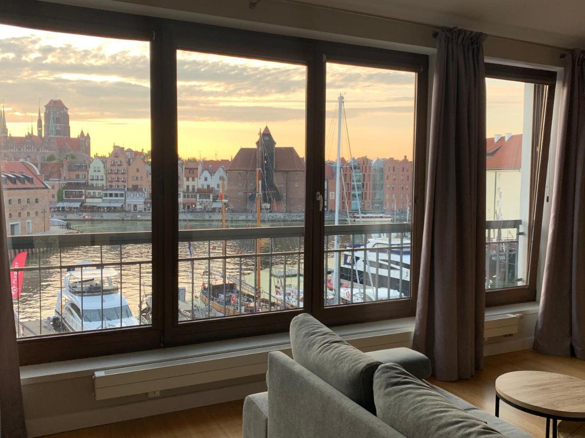 Apartment Centrum Nad Motlawa Z Widokiem Na Rzeke Lub Na Patio Z Balkonem Gdansk